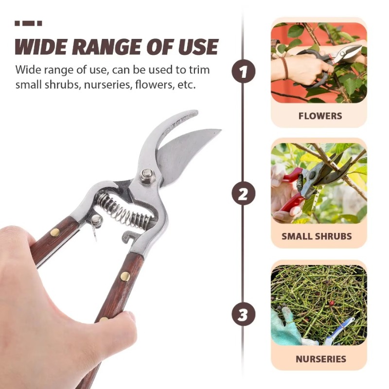 1Pc Wood Handle Pruning Shears - Bonsai Garden Knife review and price