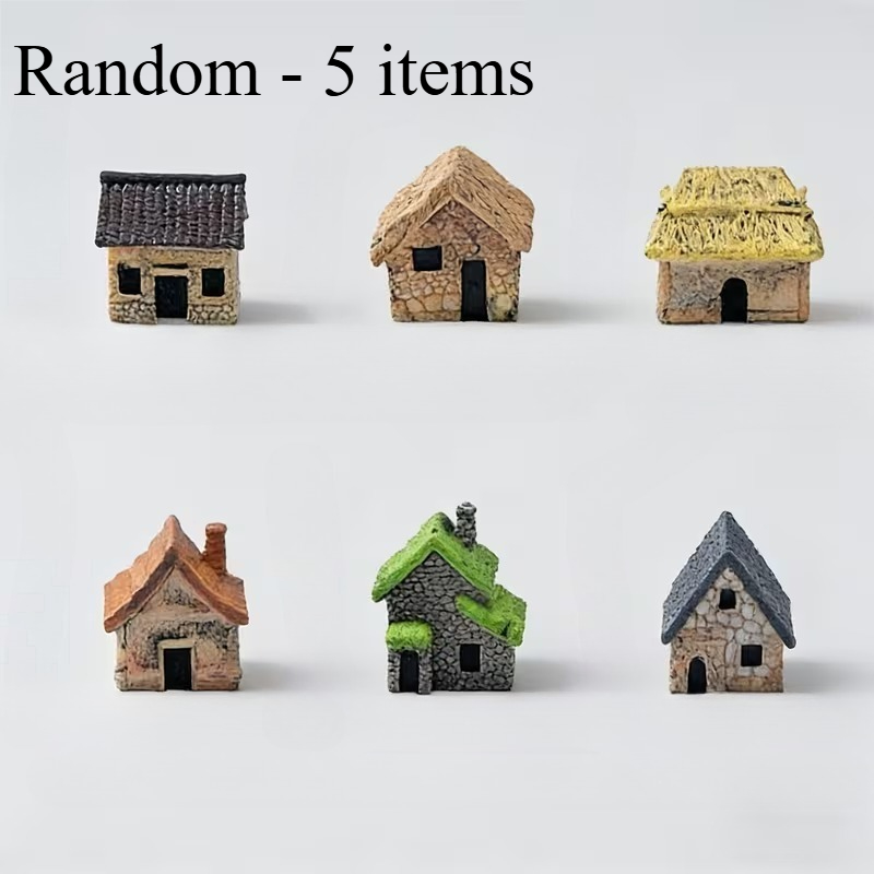 5pcs Resin Miniature Hand-Made - Bonsai Garden House review and price
