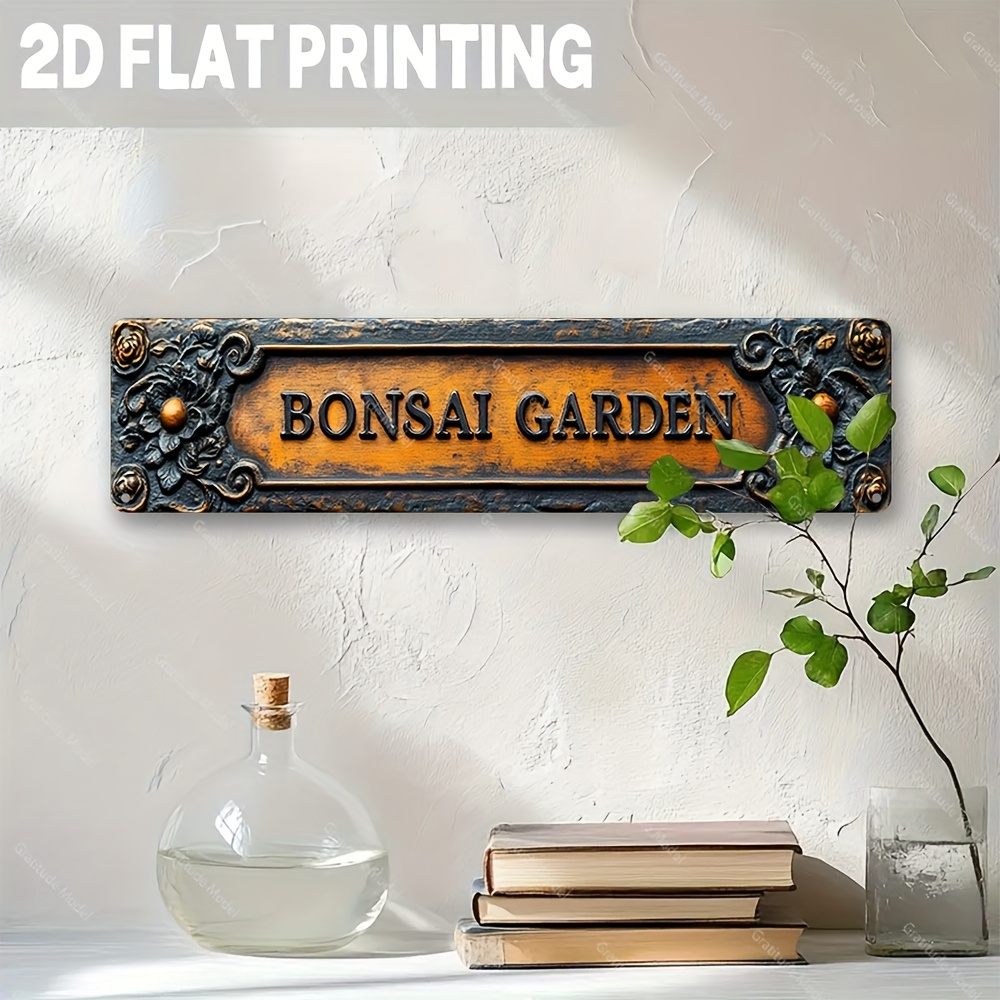 2D Flat - Durable Aluminum Sig - Bonsai Garden Cafe review and price