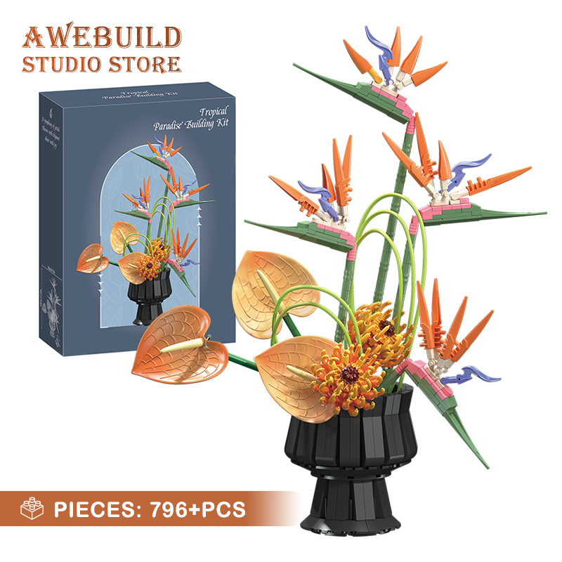 NEW Bird of Paradise Flower Bu - Bonsai Garden Lego review and price