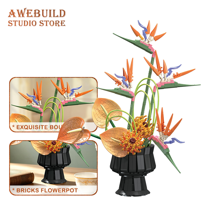 NEW Bird of Paradise Flower Bu - Bonsai Garden Lego review and price