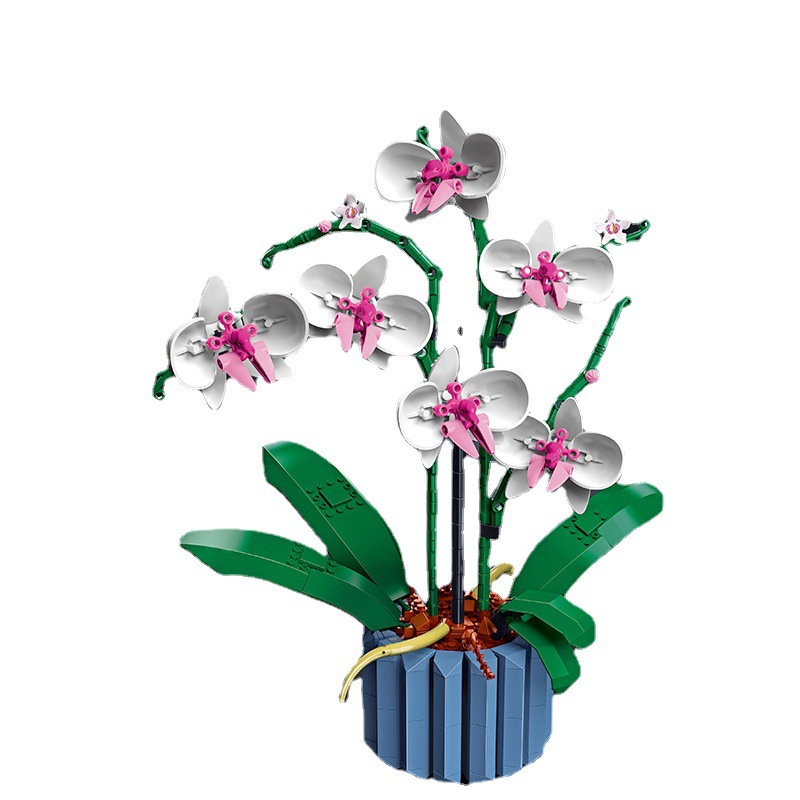 Funny Joy Orchid Flowers Bouqu - Bonsai Garden Lego review and price