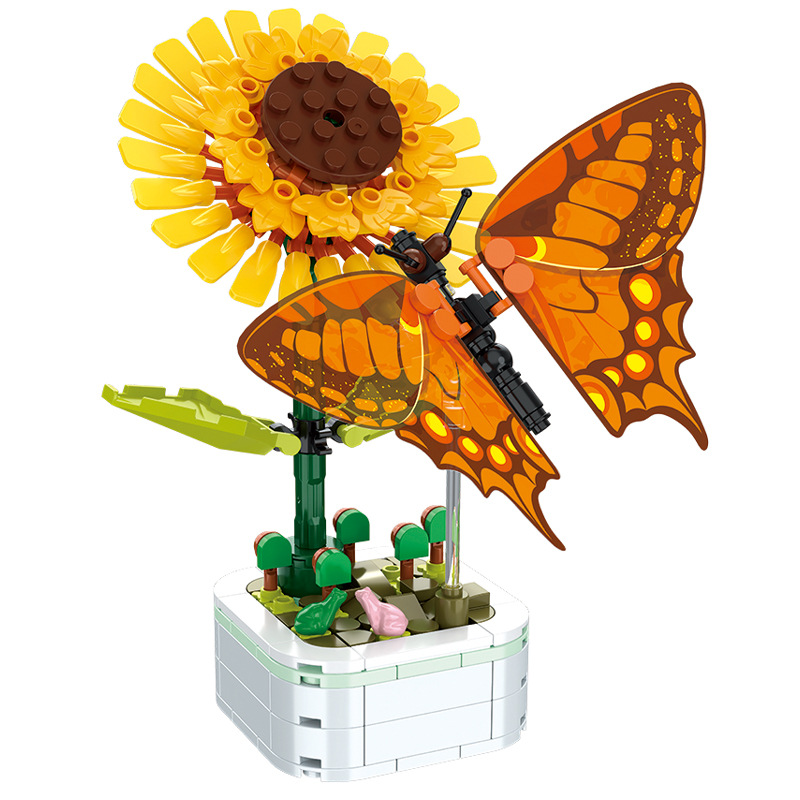 Mini Rose Butterfly Potted Pla - Bonsai Garden Lego review and price