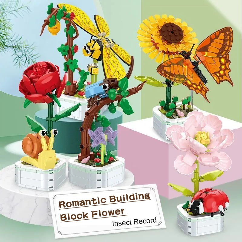 Mini Rose Butterfly Potted Pla - Bonsai Garden Lego review and price
