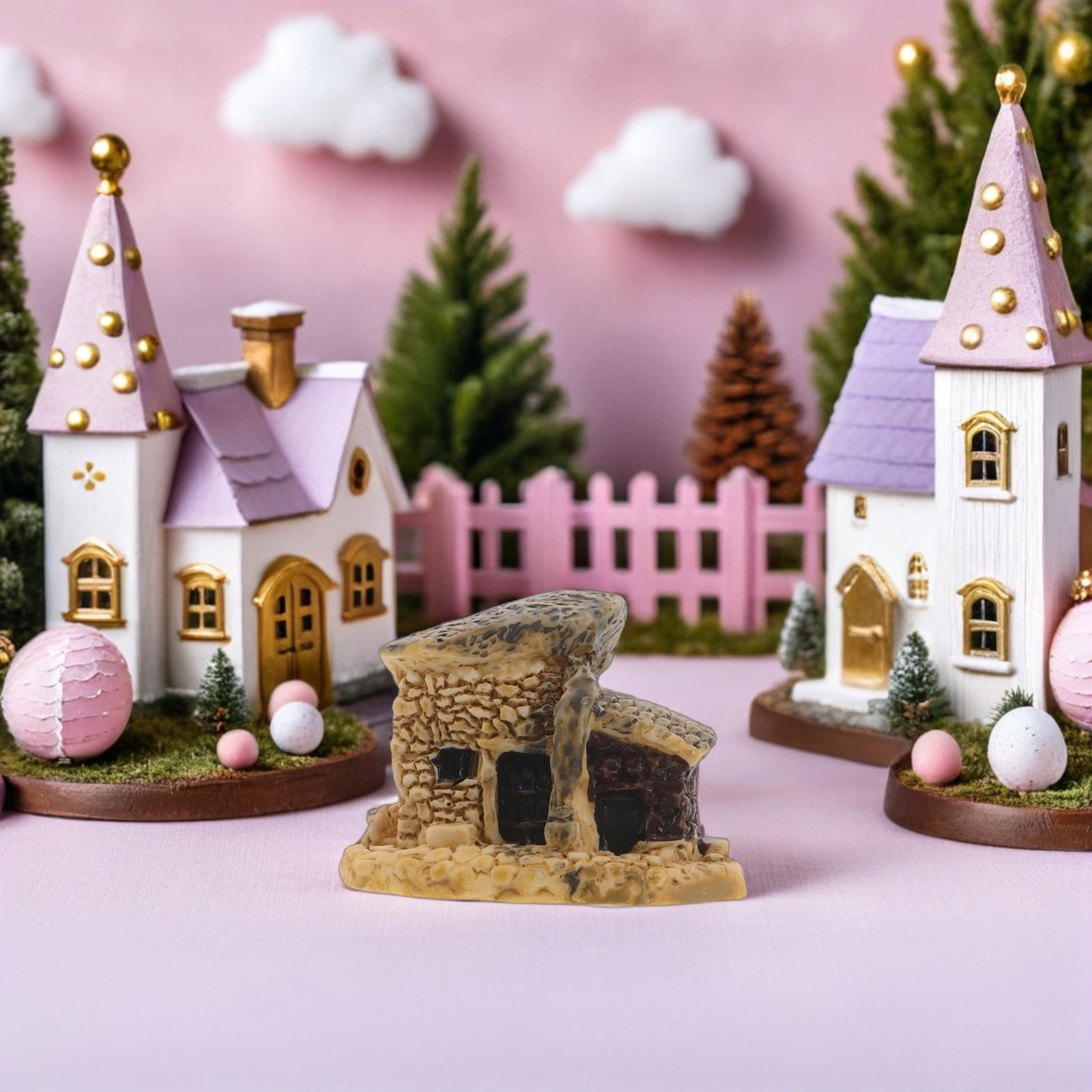8Pcs Micro Landscape Cottage R - Bonsai Garden House review and price
