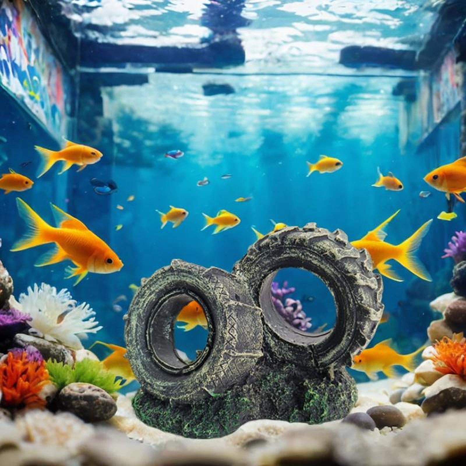 Aquarium Ornament Resin Tyre S - Bonsai Garden Set Up review and price