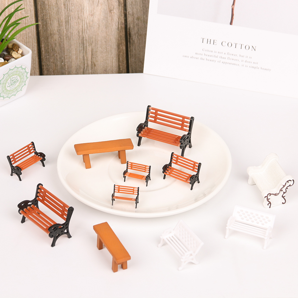 1PC Resin Miniature Bench Stoo - Bonsai Garden House review and price